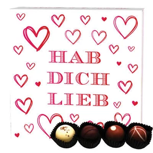 Geschenkbox Pralinen Hallingers ohne Alkohol - Handgemacht Premium - Bild 1 von 10