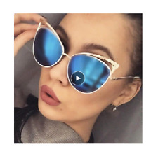 Vintage Cat Eye Oversized Sunglasses Women Designer Sun Glasses Female Shades 1