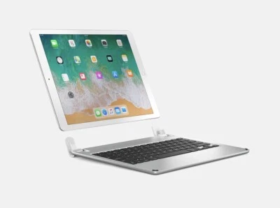 BRYDGE Bluetooth Wireless Keyboard for 12.9" iPad Pro 2nd & 1st Gen BRY6001 Silv - Image 1 of 4