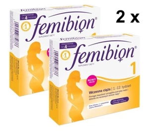 FEMIBION 1 Frühe Schwangerschaft 56 Tabletten /2x28 Folsäure Frühschwangerschaft - Bild 1 von 4