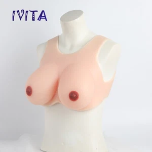 IVITA E Cup 3XL Silikonbrüste Halber Körper Fake Boobs BHs Enhancer Crossdresser - Bild 1 von 12