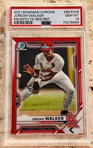 2021 Bowman Chrome Jordan Walker /5 PSA 10 - Picture 1 of 2