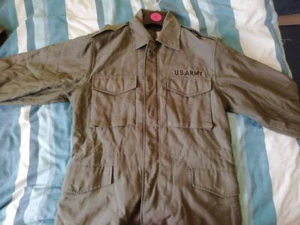 US Army M-51 Jacket Olive Size Large - Korean War Era Military Surplus - Picture 1 of 8