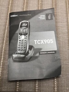 Uniden tcx905 Phone Handset Owner’s manual Instruction Book - Picture 1 of 2