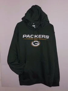 SUDADERA CON CAPUCHA GREEN BAY PACKERS VERDE CON CAPUCHA NUEVA CON ETIQUETAS - Imagen 1 de 5