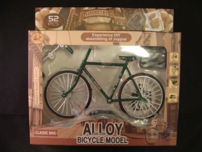 Classic Retro Green Bicycle metal model kit by Alloy - Image 1 of 2