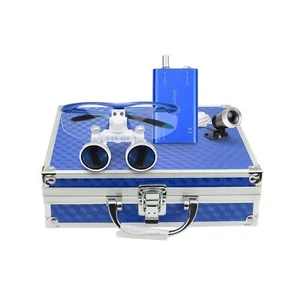 Global-Dental Surgical Binocular Loupes 3.5X420mm with LED Dental Head Light ... - Picture 1 of 7