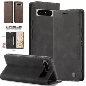 Flip Leather Wallet Case for Google Pixel 9 8 7 6 Pro/Pixel 9 Pro XL Card Cover - Picture 1 of 48