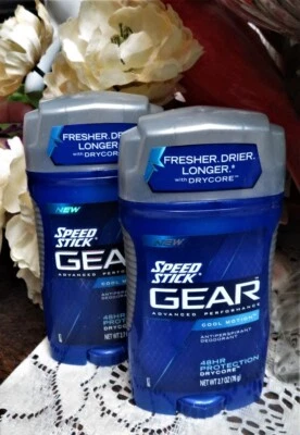 Desodorante 2 Speed Stick Gear Cool Motion. 2,7 oz. Protección difícil de encontrar 48 horas Foto 1 de 2