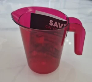 Roltex Small 500ml Frosted Water Jug Pitcher High Quality Plastic Raspberry RED - Picture 1 of 13