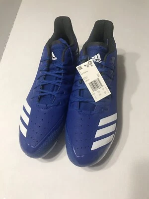 New Adidas Men's Baseball Icon Bounce Cleats Royal Blue Size 13 - Image 1 of 4