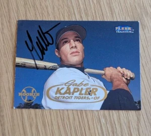 1998 Fleer Tradition Update Gabe Kapler #U59 Rookie Auto Detroit Tigers - Picture 1 of 2