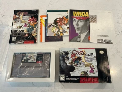 Chrono Trigger Super Nintendo SNES in Box CIB w/ Posters - Image 1 of 4