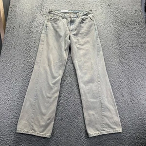 Zara Jeans Womens Szie 6 Blue Cotton High Waisted Loose Baggy Fit Denim - Picture 1 of 10