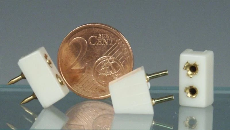 CREAL MINIATURES 4 Steckdosen für Kupferband, Puppenhaus Puppenstube 1:12