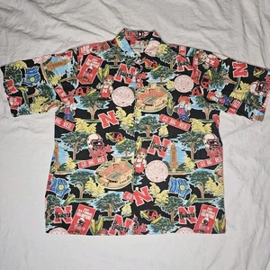 Reyn Spooner RARE 1997 Champs Nebraska Cornhuskers Football Shirt Hawaiian - Bild 1 von 9