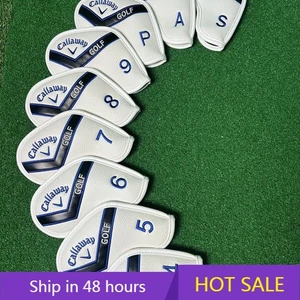 9Pcs Golf Iron Headcovers for Callaway Golf Club Covers Leather ASP 4-9 Magnetic - Picture 1 of 18