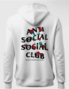 Felpa con cappuccio Anti Social Social Club x Sadboyz Miles De La Rosa bianca - Foto 1 di 4