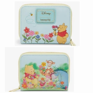 NEU! Loungefly Disney Winnie Puuh und Freunde bestickte Blumen Reißverschluss Geldbörse - Bild 1 von 5