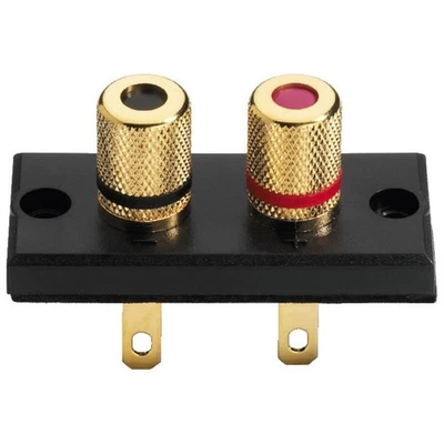 ST-925GM Monacor Morsetti terminali per casse a vite banane placcato oro banana