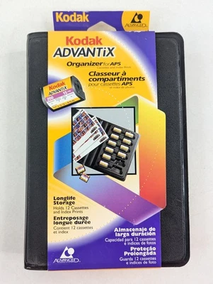 Organizador de películas Kodak Advantix APS tiene capacidad para 12 casetes e impresiones índices de almacenamiento Foto 1 de 2