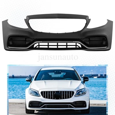 Front Bumper Kit W/O holes For Mercedes Benz C-Class 2015-2018 W205 - Изображение 1 из 4