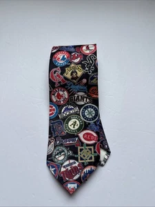 Corbata de béisbol MLB estrellas 1995 Surrey logotipo de todos los equipos nueva antigua stock muerto - Imagen 1 de 5