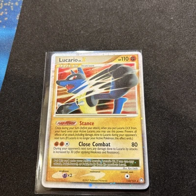 Lucario LV.X 122/123 Mysterious Treasures Holo NM - Image 1 of 4