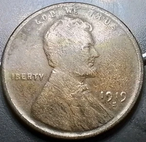 (Nov25) 1919 S Error Delamination/Woody Obverse & Reverse Sides Wheat Penny - Picture 1 of 7