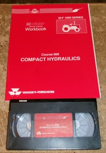 1987 Massey-Ferguson 1000 Serie Compact Hyd. arbeitsbuch + vhs kassette schön gebraucht - Bild 1 von 3