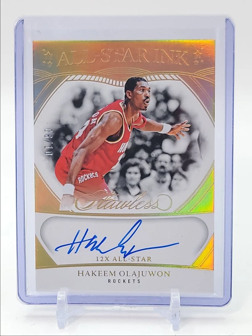 Panini Hakeem Olajuwon Autographed Basketball Trading Cards