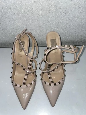Valentino Garavani Rockstud 100mm Slingback High-Heel Pumps W9 *Preowned* - Image 1 of 4