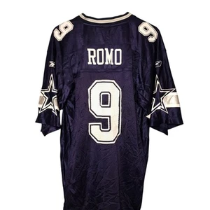 Maglia calcio Reebok Dallas Cowboys Tony Romo #9 NFL - Uomo Medium Vintage - Foto 1 di 6
