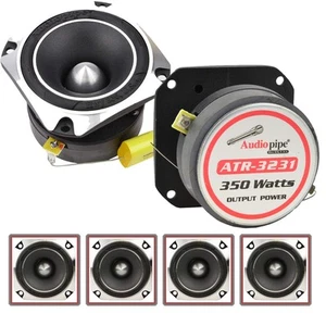 4 Audiopipe ATR 3231 3 1400W Titanium Super Car Pro Tweeters Heavy Duty ATR3231 - Picture 1 of 3
