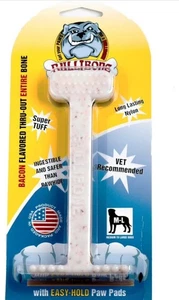 Bullibone Nylon Hund Super Kauspielzeug Knochen echter Speck aromatisiert für Medium/Large USA - Bild 1 von 2