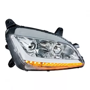 2011+ Peterbilt 579/587 Projection Headlight -LED Position/Turn-Chrome-Passenger - Picture 1 of 7