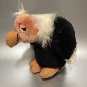 1982 Vintage Wallace Berrie Buzzy The Buzzard 6” Plush Toy Stuffed Vulture Bird