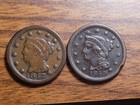 Large Cents Lot 1849 And 1847