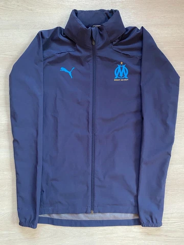 Olympique Marseille Rain Training Jacket Puma Blue Mens XL Cover