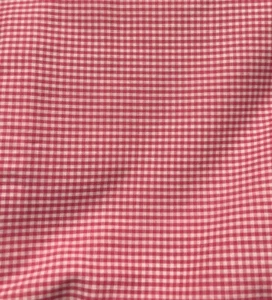 Designer Yarn Dyed Gingham Checks 1/16" Pink & White (Broadcloth Weight) 4 Yd Pc - Picture 1 of 3