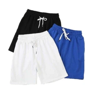 Youth Casual Mesh Shorts Basketball Sports Two Pocket Gym Pants Workout Summer - Picture 1 of 6