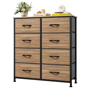 Cajonera De Tela Comoda Con 8 Cajones Para Ropa Habitacion Moderna En Oferta New - Picture 1 of 9