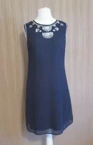 CR 1223 YOUNG COUTURE by Barbara Schwarzer Kleid blau doppellagig Gr. 40 Neu !!! - Bild 1 von 4