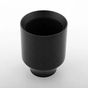 Punta de escape TRI-HYBERS negra 5" salida 3" doble pared recta acero inoxidable 304 - Imagen 1 de 5