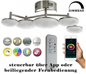 5Fl. LED Deckenleuchte Deckenlampe Smart Home APP o. Fernbedienung 2350lm 23W - Bild 1 von 6