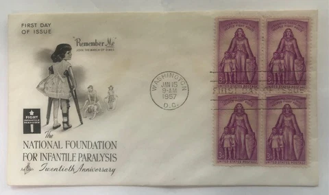 FDC 20th Anniversary of the National Foundation for Infantile Paralysis Cover