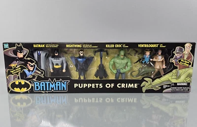 Juego de caja de figuras Batman Puppets of Crime Ventrílocuo y Scarface Hasbro 2002 NUEVO Foto 1 de 4