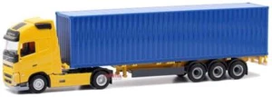 Herpa LKW Volvo FH4 Glob/Aerop. XL Cont-SZ blau/gelb - Bild 1 von 1