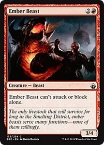 EMBER BEAST X 4 N/M BATTLEBOND MAGIC THE GATHERING - Picture 1 of 1
