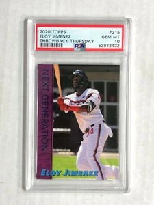 ELOY JIMENEZ 2020 Topps Throwback Thursday SP #215! PSA GEM MINT 10! WHITE SOX! - Picture 1 of 3